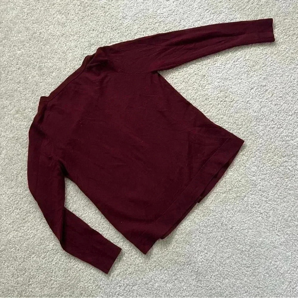 Pendleton Women’s Cardigan Button Up Long Sleeve Sweater Size Small Maroon - Picture 11 of 15
